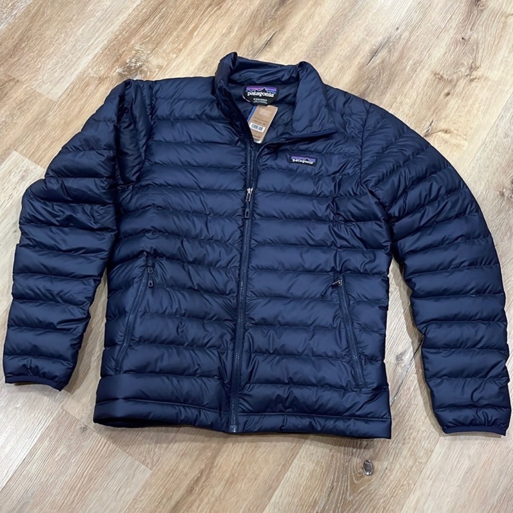 Patagonia mens blue down sweater puffer jacket